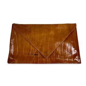 Mustard Flat Envelope Clutch